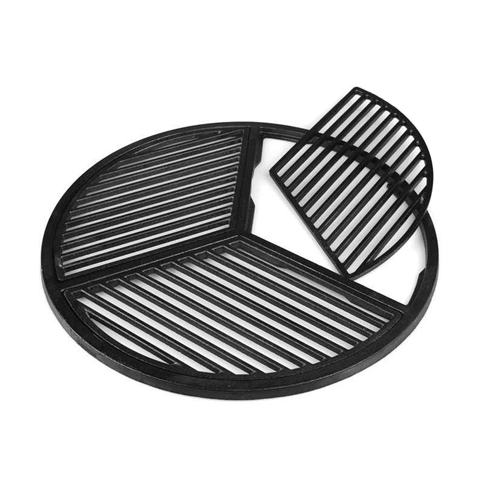 Cast Iron Grate, Pre Seasoned, Modular, Fits 18.5" Grills Like Jumbo Joe