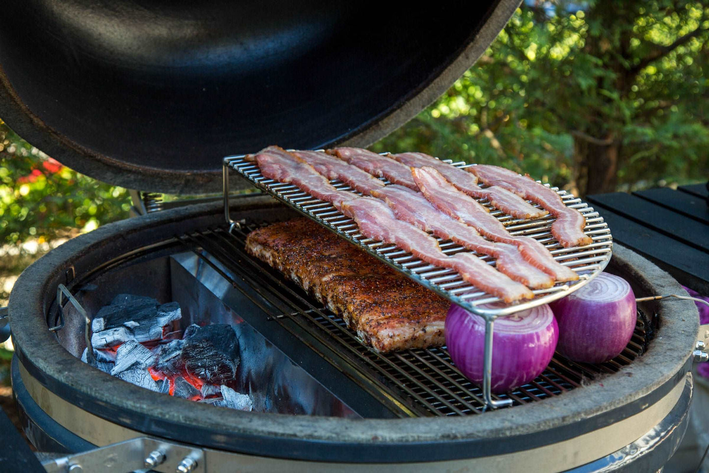 Create a Second Level of Grill Space with the Elevated Cooking Grate from SnS Grills