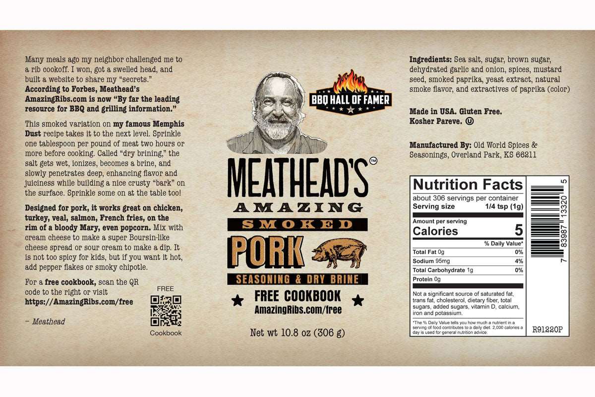 Based on Meathead’s Memphis Dust but with a smokey twist, this pork seasoning and dry brine is not only great on pork, it works well with chicken, salmon, vegetables, and even popcorn! | Amazing Ribs | SnS Grills