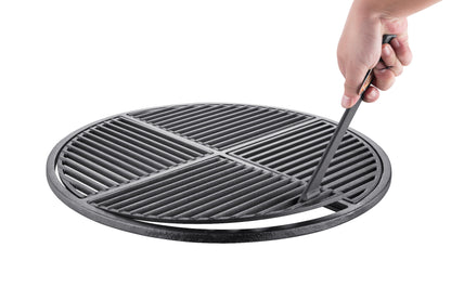 22.5" Cast Iron Grate - Pre-seasoned, Modular